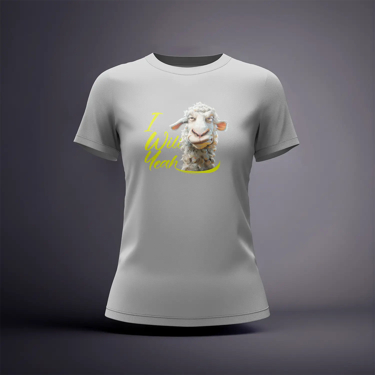 CraicTee-"I WILL YEAH" The Unimpressed Sheep T-Shirt - Funny Irish Slang Graphic - Image 3