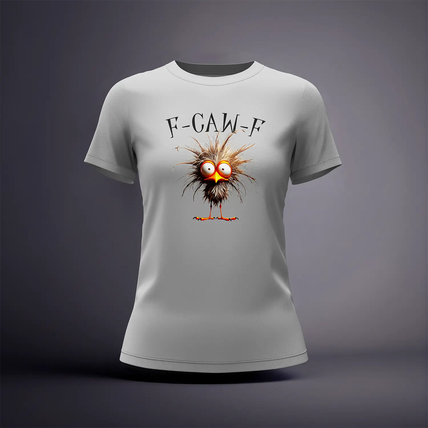 CraicTee-F-Caw-F Funny Chicken T-Shirt | Sarcastic Bird Meme Tee | Angry Chicken Graphic