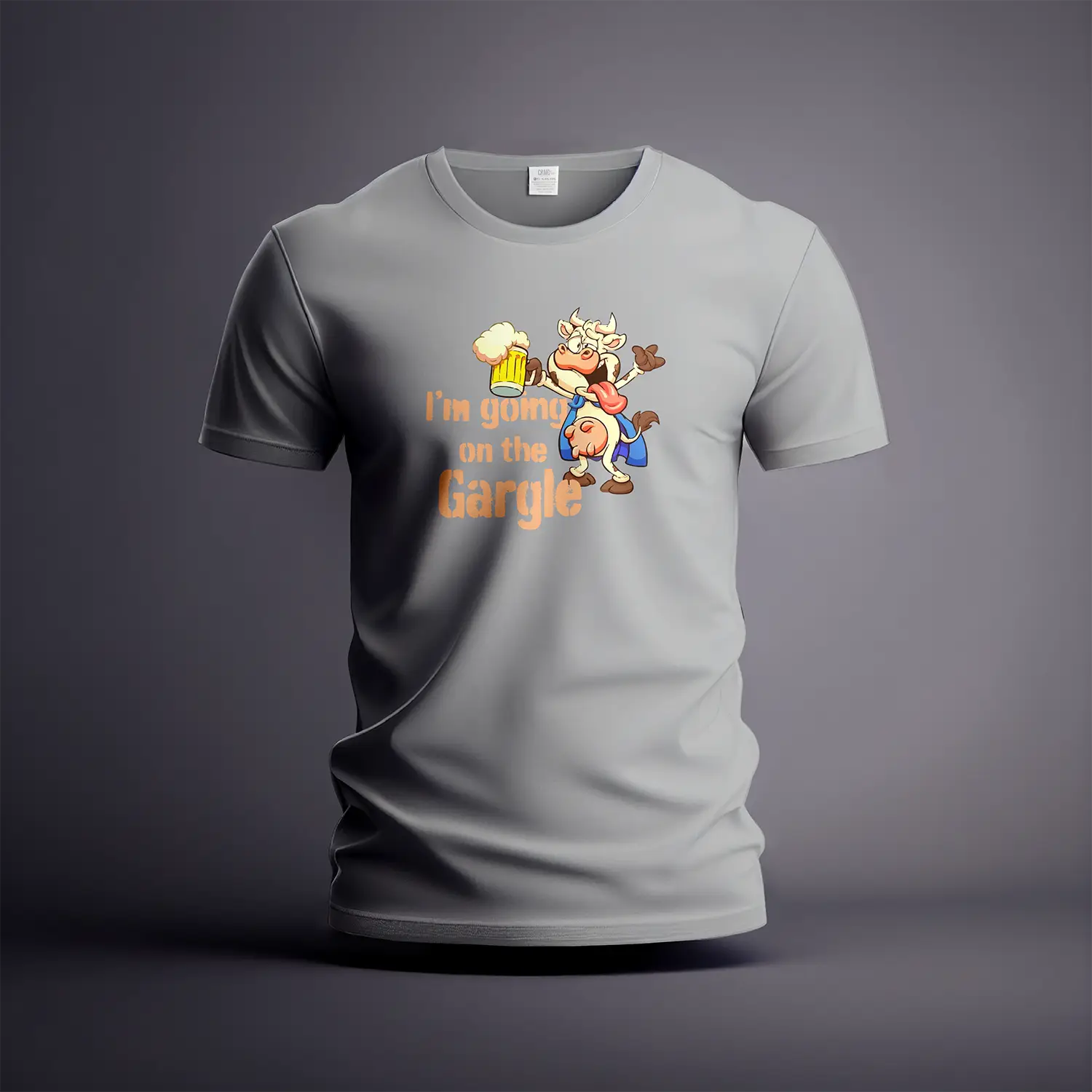 CraicTee-I'm Going On The Gargle T-Shirt | Drunk Cow Drinking Tee | Funny Irish Pub Shirt