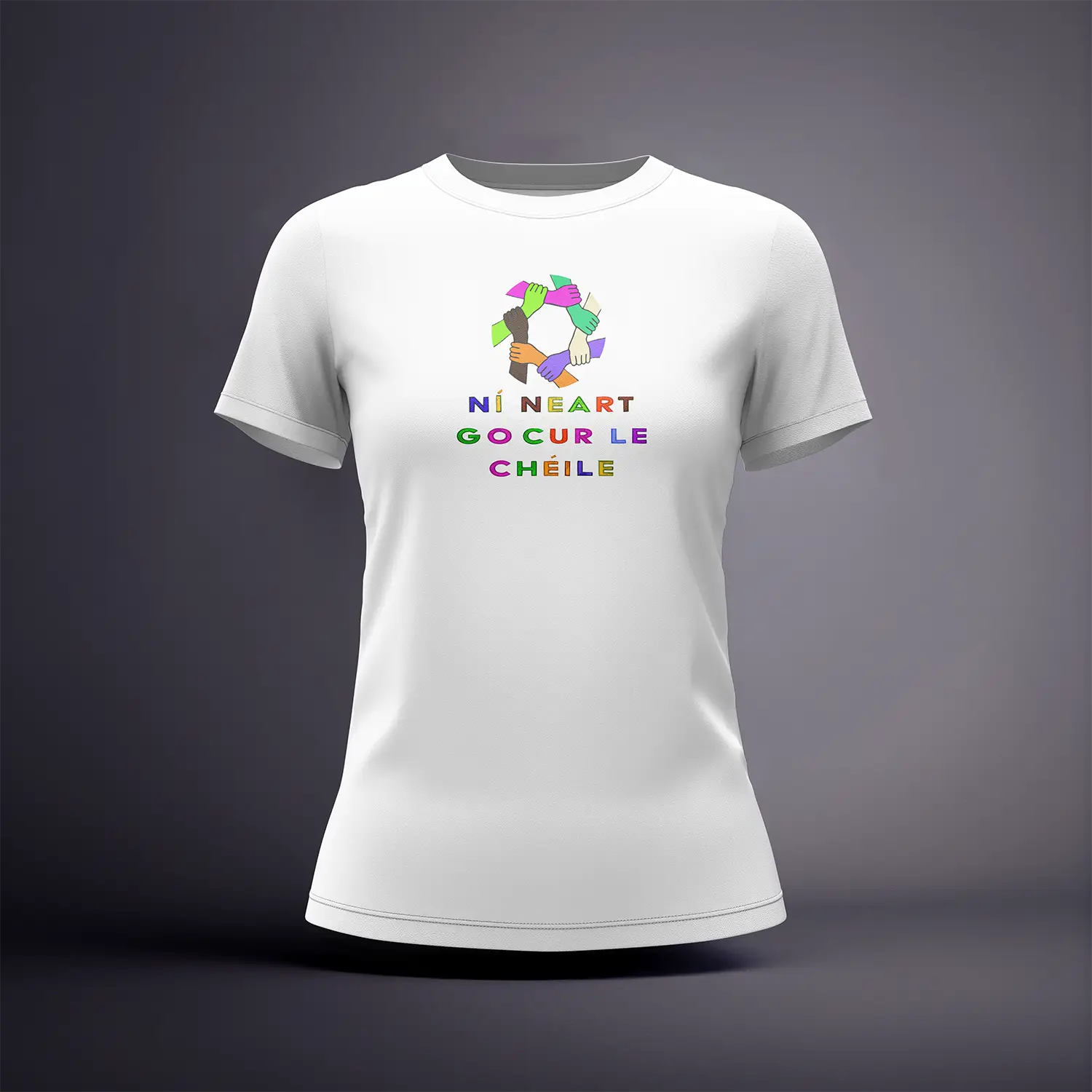 CraicTee-Ní neart go cur le chéile Irish Unity T-Shirt | Strength in Unity Diversity Tee | Gaeilge Quote